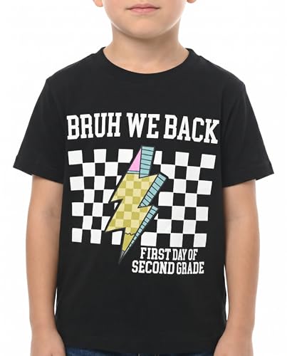 Image of Unique Baby Boys 2nd Grade Vibes Only Back to School T Shirt