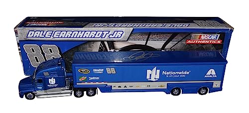 Authentics Blue Signed 1/64 Scale Nascar Transporter/hauler 