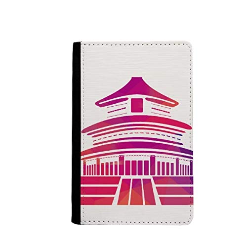 Étui portefeuille de passeport Classique motif architectural multicolore