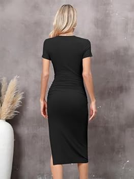 Missufe Zomerjurk voor dames, bodycon, vrijetijdsjurk, knielange