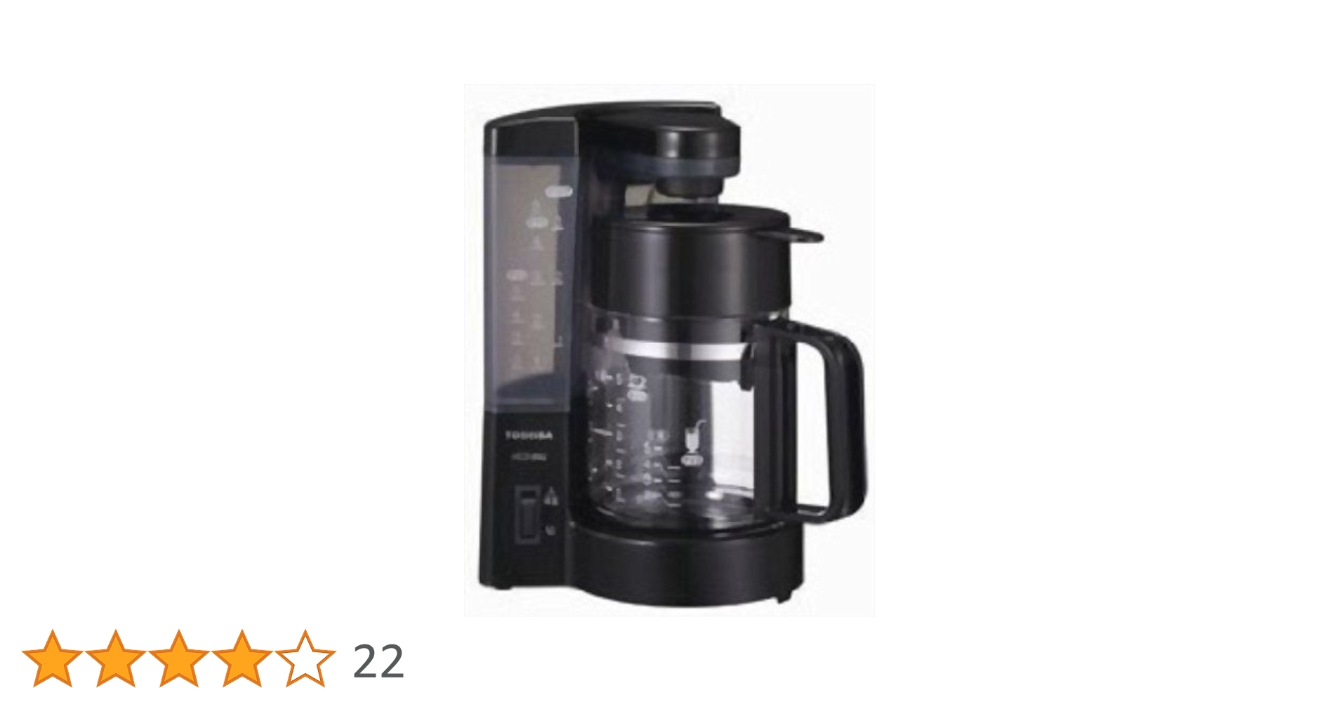 Amazon | TOSHIBA コーヒーメーカー ブラック HCD-5MJ(K) | 東芝
