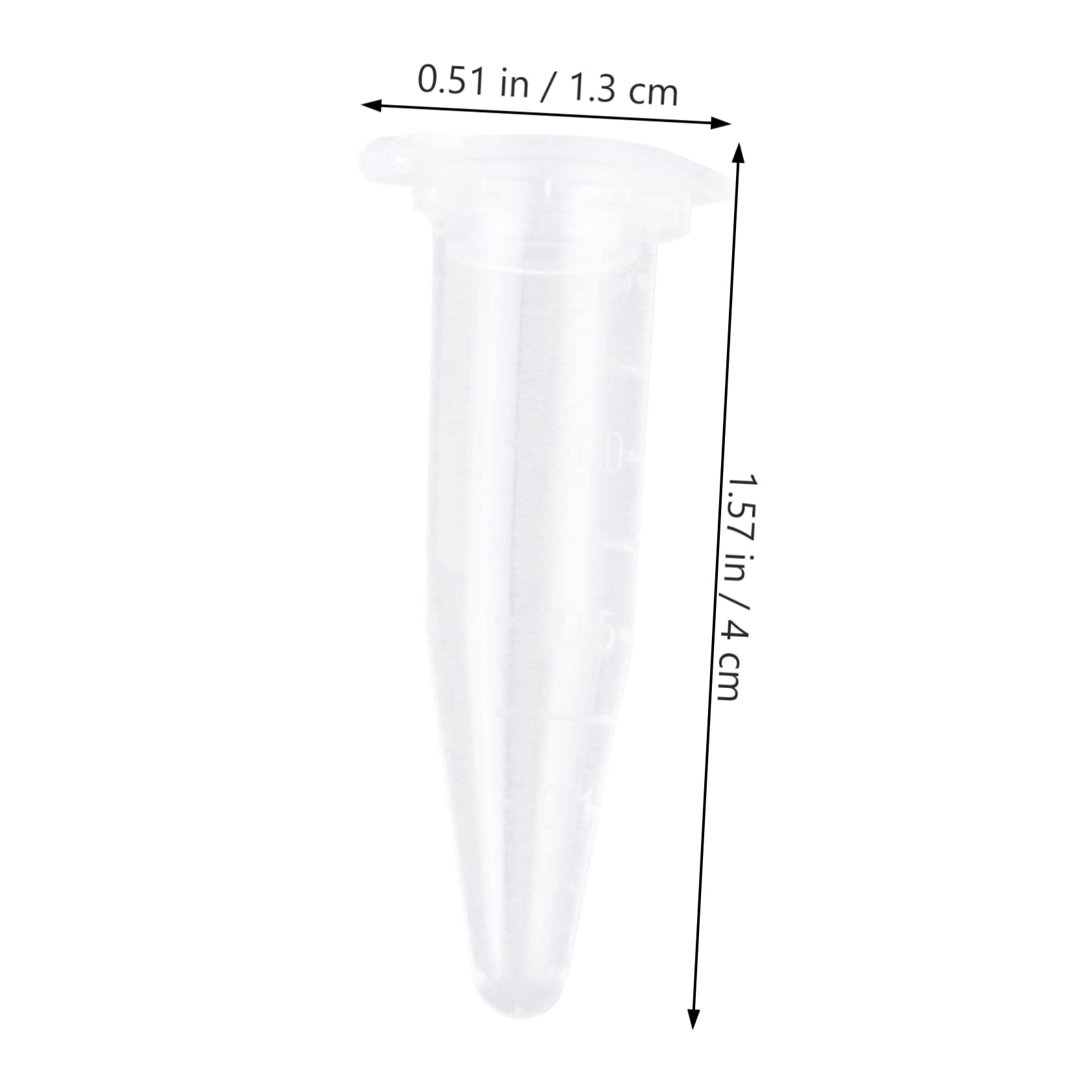 Gatuida 1000piezas Tubos De Ensayo De Plástico Transparente Para Microcentrífuga Recipientes Para Muestras Consumibles De Laboratorio Uso Laboratorio De Biología