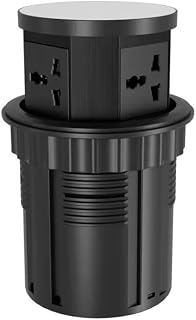 Audiovan Vertical Pop Up socket Pneumatic Electrical Countertop, 3* Power+ USB type A+C charge+ 18 watt Fast Wireless phon... Price In India
