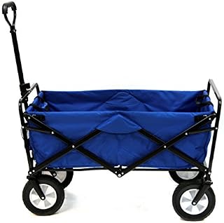 MacSports Outdoor Utility Wagon, Steel, Solid Blue