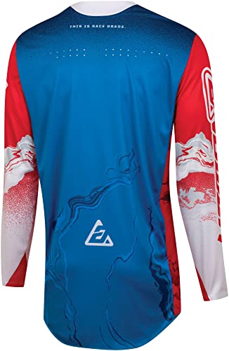 Answer Camiseta juvenil Racing 447621 A23 Elite Fusion: Vermelho/Branco/Azul, G