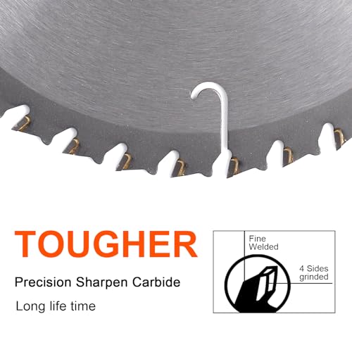 image for COMOWARE Circular Saw Blade 7 1/4 inch - 40 Tooth ATB, Premium Tip, An