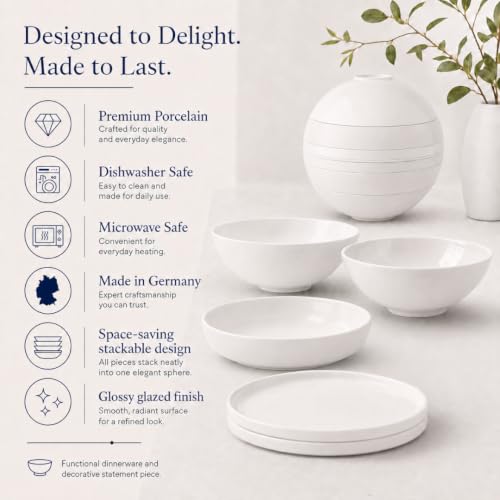 Villeroy & Boch - La Boule Set de Dîner 7 Pièces Blanc