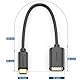 deleyCON 1 Stück Adapter USB-C auf USB-A - OTG - C Stecker auf A Buchse - Kabel Kompatibel mit iPhone 16 Pro Max/15 Max, iPad, MacBook Pro/Air, Galaxy S25/S24/S23, Computer, Notebook