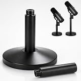 YIBEICO Desktop Microphone Stand for Shure SM7B/SM7DB, Adjustable Height with 2 Extension Rods, All-Metal Heavy-Duty, Easy Setup & Portable Space-Saving Mic Stand