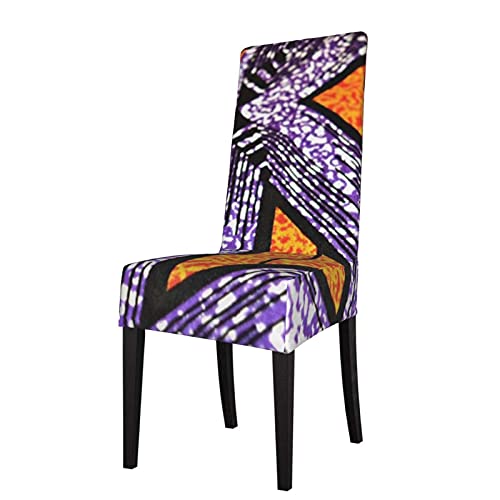LOUJIN Housse de siège pour chaise Ankara africaine Orange