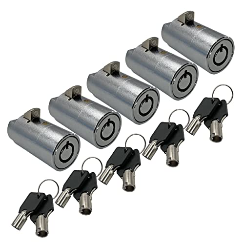 Puyueo Vending Machine Lock Keyed Alike Vending Machine Lock With Tubular Keyway Pop Machine Lock 5 Packs #TOP8