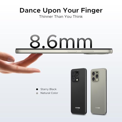 DOOGEE N55 (2025) Cell Phone Unlocked Android 15,6.56" HD+ 90Hz IPS Waterdrop,5150mAh Battery,Android Phone 16GB+128GB/TF 1TB,Octa Core,13MP+8MP,Widevine L1,4G Dual SIM,Face Unlock,OTG(Black) by DOOGEE - Used condition - Image 8
