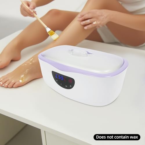 Profesjonalna maszyna do kąpieli parafinowej 230 W, terapia wzrostem dłoni/stóp, 4000 ml, wyświetlacz LED 45-75°C, do domowego SPA i instytutu kosmetycznego (fioletowa)