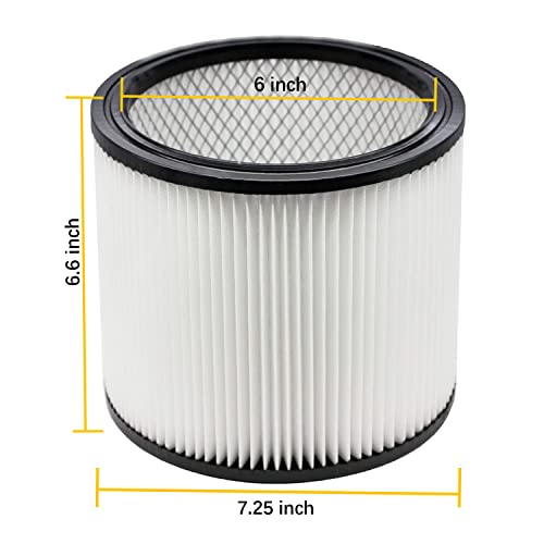 2 Pack Replacement Filter Cartridge For Shop Vac 90304, 9030400, 903-04-00 90350, Fit Most Wet/Dry Vacuum Cleaners 5 Gallon And Above #TOP1