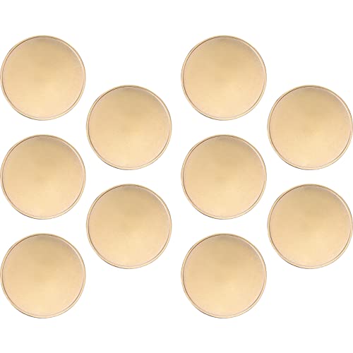 Blank Coins for Engraving 10pcs Blank Brass Challenge Coin Golden Engraving Lucky Coin Token Antique Commemorative Coin Traditional Fortune Coin Engraving Blanks