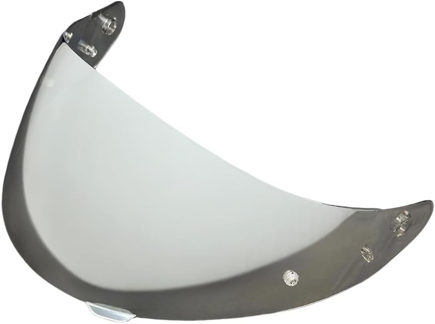 HJ-17 Helmet Visor,UV Protective Scratch-Resistant Helmet Face Shield Windproof Visor Compatible with HJC CL-MAX 2,CL-MAX 3,IS-MAX BT,SY-MAX 2,IS-MAX 3,C90,C91,C91N(Silver-Day Use Only)