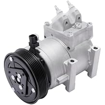 Air Conditioner Compressor, A/C AC Compressor with Clutch, for Ford BE8Z19703A, For 2011-2013 Ford Fiesta 1.6L, CM105110, 5S6519D629DA