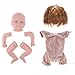 Produktbild FLAMEER 18 Zoll Reborn Baby Zubehör Kits Full Glied Mold \u0026 Cloth Körper \u0026 Mohair Haar
