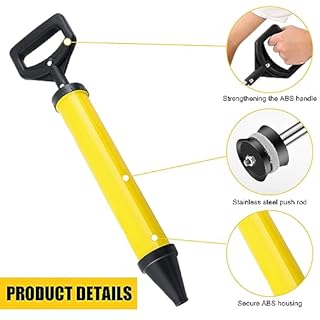 Naapesi Cement Caulking Gun, Professional Mortar Grouting Pump, Cement Caulking Pump, Mortar Pointing with 4 Nozzle, Multifunction Caulking Grouting Gun Applicator Tool for Cement Lime