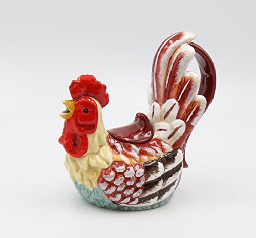 Appletree Design A Day In The Country Rooster Teapot, 7-1/2-Inch #TOP4