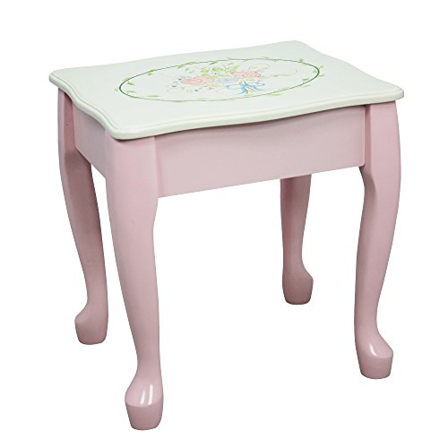 Fantasy Fields - Bouquet Thematic Kids Classic Vanity Table and Stool Set with Mirror | Imagination Inspiring Hand Crafted & Hand Painted Details Non-Toxic, Lead Free Water-based Paint - Thumbnail 4
