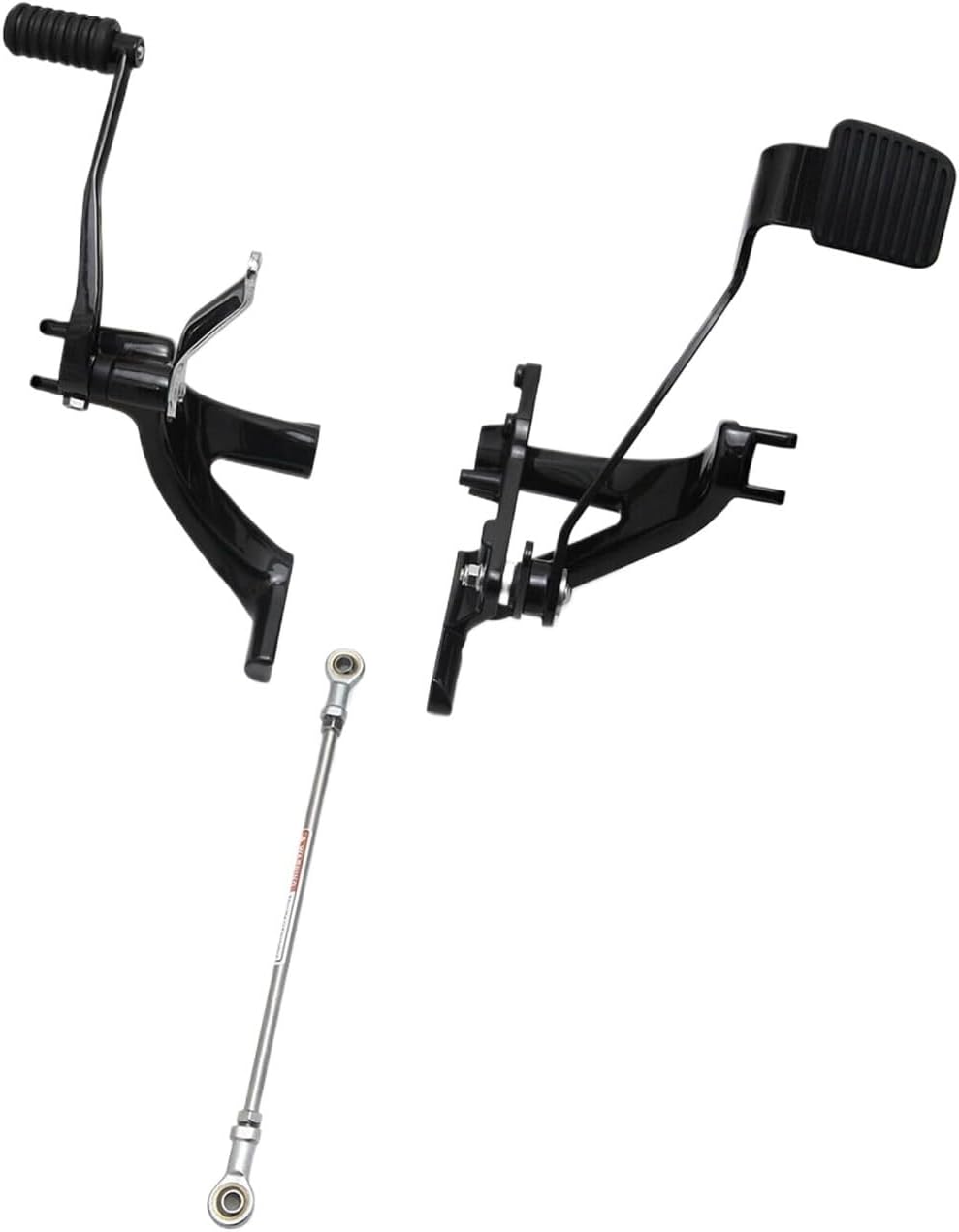 Robust Forward Control Complete Components, Waterproof Kit, Suitable for Motorcycles(Black Forward Control)
