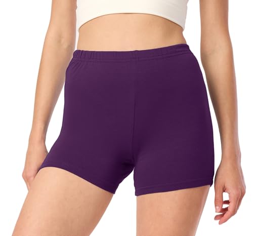 Merry Style Short Cycliste Hotpants Legging Court en Viscose Femme MS10-391 (Prune, S)
