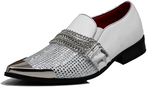 Brown Dress Slip Ons Mens Men's Dress Shoes Loafers Crocodile