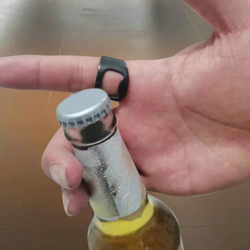 Miniatura 2 de Anillo Abridor De Barra,Anillo De Barman, De Camarero De Acero De Titanio Elegante Anillo De Camarero De Acero De Titanio, Abridor De Botellas De Cerveza Portátil Creativo Para Camareros