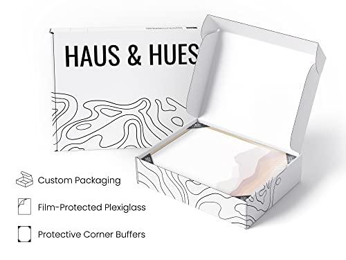 Haus And Hues Mountain Wall Art - Set Of 4 Mid Century Modern Wall Decor, Landscape Wall Art, Nature Wall Decor, Modern Art Wall Decor, Wall Art Landscape Art, Mountain Framed (Beige Framed, 8X10) #TOP3