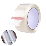 JOYVOX Clear Duct Tape 25M/82FT, Waterproof, High Performance Adhesive, Multipurpose, Suitable for Indoor and Outdoor Use