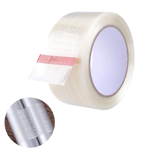 JOYVOX Clear Duct Tape 25M/82FT, Waterproof, High Performance Adhesive, Multipurpose, Suitable for Indoor and Outdoor Use