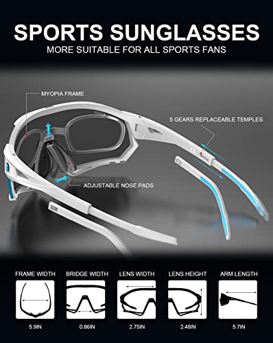Fahrradbrille mit Wechselgläsern und UV400 Schutz von X-TIGER