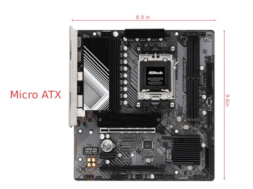 Asrock B650M-HDV/M.2, AMD B650, AM5, Micro ATX, 2 DDR5, HDMI, DP, 2.5G LAN, PCIe4, 2x M.2