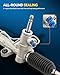 PHILTOP Power Steering Rack and Pinion Assembly Compatible with 2003-2006 Outlander Replace 26-2139, 262139, MR403100, MR961357
