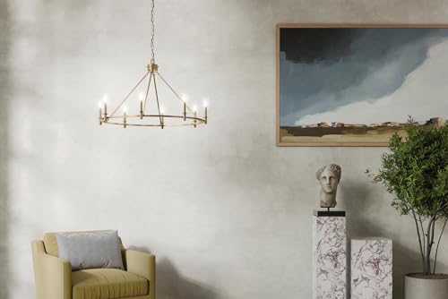 Kichler Carrick 8-Light Chandelier Light, Champagne Bronze by Kichler - Used condition - Image 3