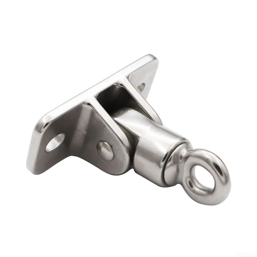 304 Edelstahl-Schaukelaufhänger-Haken, drehbarer Plattenring, strapazierfähig, für Garten, Terrasse, Wohnmobil, 0,65 t Belastung