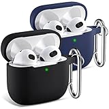 Facile da trasportare: la custodia resistente agli urti per Airpods 3 cover è dotata di clip in metallo rimovibile con moschettone, libera le mani e rende il trasporto della custodia di ricarica più facile che mai. Più comodo collegare l'airpod 3 a una borsa o a uno zaino