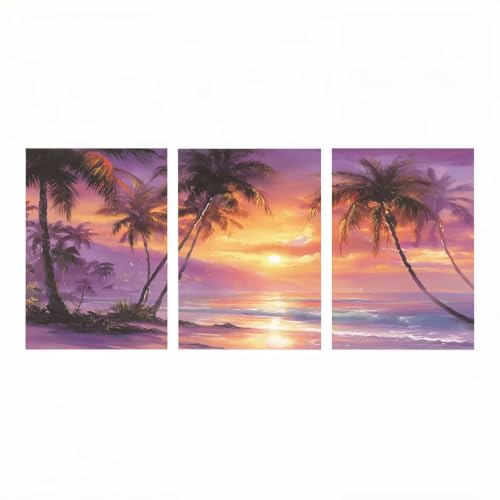Kit broderie point de croix strass peinture diamant 5D | Grand format adulte 40x60 cm 3 pack