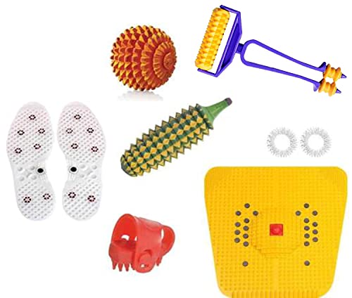 Yash Acupressure Foot Mat For Stress And Pain Relief With Acupressure Full Body Massage Products fitness kit advace shoe shole Foot Mat Magneto-Therapy