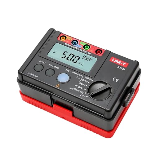 デジタル電気メーター絶縁抵抗テスターAC DC電圧計UT526 RCDテスト/低抵抗導通測定 試験装置