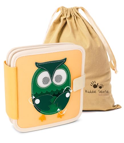 Libro Sensorial Animales Montessori En Fieltro Para Bebés Y Niños Estimula Motricidad Concentración Y Lenguaje Ideal Para Viajes Juguete Educativo Desde 6 Meses Con Bolsa De Algodón (ANIMALS)