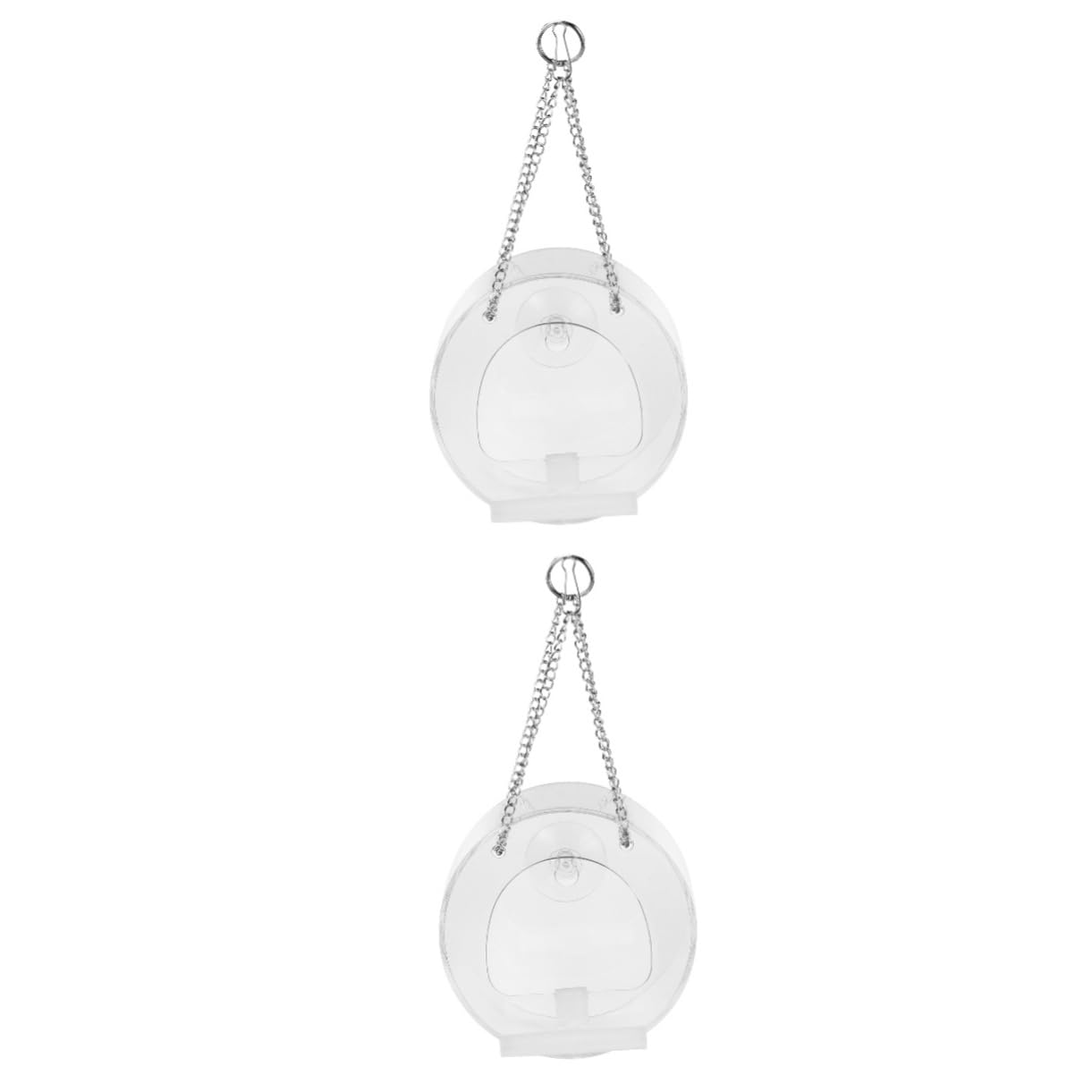 Toddmomy 2piezas Comedero Colgante para Aves De Acrílico Transparente Alimentador De Mascotas para Periquitos y Loros Diseño Práctico y Fácil De Limpiar