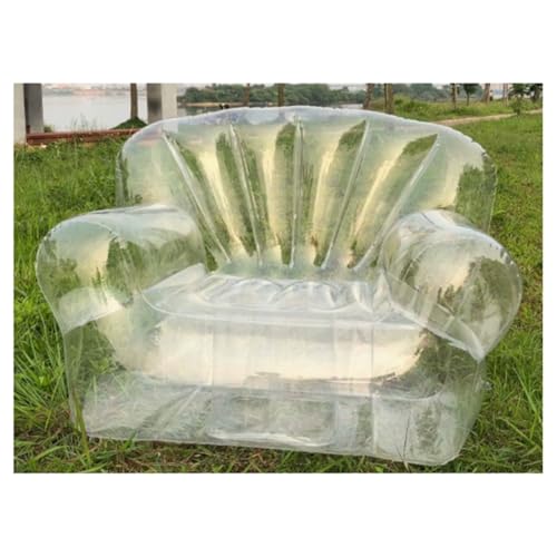 Sofá inflable grueso de alta resistencia con diseño de PVC transparente 4