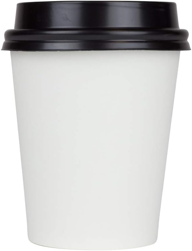 Karat 6 oz Paper Coffee Cup [1,000 ct] White Small Disposable Cup for Hot/ Cold Drinks and Beverages (C-K506W)