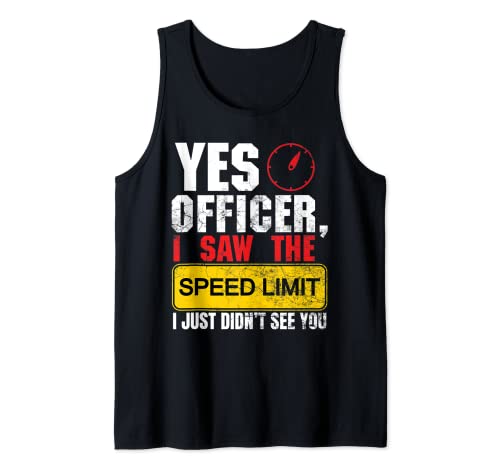 Police Vehicles Race Car Racing Sports Auto Cool Speed Fan Camiseta sin Mangas