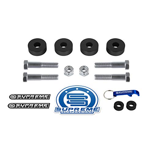 Supreme Suspensions - Differential Drop Kit for 2007-2021 Chevrolet Silverado 1500 & 2007-2021 GMC Sierra 1500 4WD CNC Machined Diff Drop Spacers + Hardware - Microfiber Cleaning Towel Included