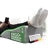 Ergonomisches Venenkissen zum Beine hochlagern - Beinauflage zum Beine hochlegen - Beinhochlagerungskissen - Keilkissen Stützkissen für Beine & Knie ideal als Lymphkissen und Venenkeil für beide Beine