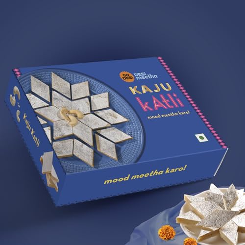 Image of GO DESi Classic Kaju Katli 200 grams & Real Aam Popz 40 Pieces Combo