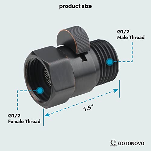 Oil Rubbed Bronze Shower Head Shut Off Valve Water Flow Control Valve Brass G 1/2 For Hand Shower Water #TOP6